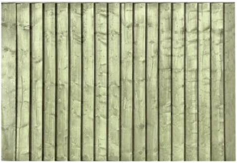 6x4 pressure treated closeboard fence panels with overlapping vertical timber feather edge boards in Harlow