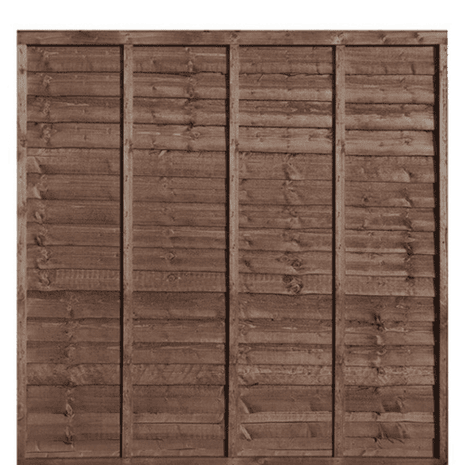 6x5.5 timber overlap fence panels for traditional garden fencing boundaries in Harlow