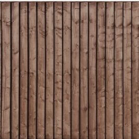 6x5 heavy duty closeboard panel with overlapping timber feather edge boards near Hertford