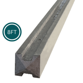 Dry-cast slotted concrete fence posts Harlow delivery