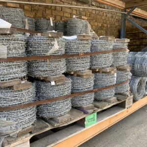 200m roll of high tensile galvanised barbed wire for agricultural and boundary security in Harlow.