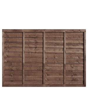 6x4 timber overlap fence panels for traditional garden fencing boundaries in Harlow