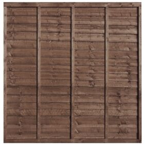 6x6 timber overlap fence panels for traditional garden fencing boundaries in Harlow