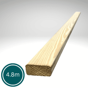 A 4.8m long smooth planed all round (PAR) 45x19mm timber landscape batten for horizontal slatted screening in Harlow.